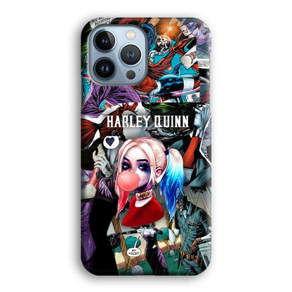 Harley Quinn Bubblegum Boom iPhone 15 Pro Case-Oxvistore