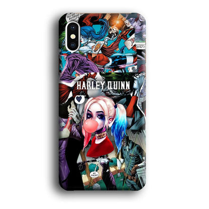 Harley Quinn Bubblegum Boom iPhone X Case-Oxvistore