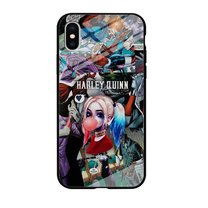 Harley Quinn Bubblegum Boom iPhone X Case-Oxvistore