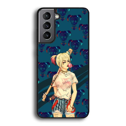 Harley Quinn Moment in Frame Samsung Galaxy S22 Case-Rubber Black (2D Case)-Oxvistore