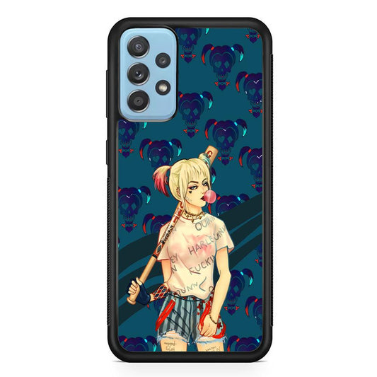 Harley Quinn Moment in Frame Samsung Galaxy A72 Case-Rubber Black (2D Case)-Oxvistore