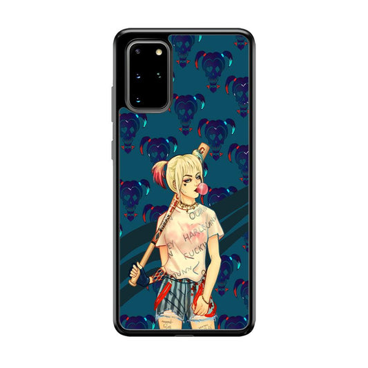 Harley Quinn Moment in Frame Samsung Galaxy S20 Plus Case-Rubber Black (2D Case)-Oxvistore