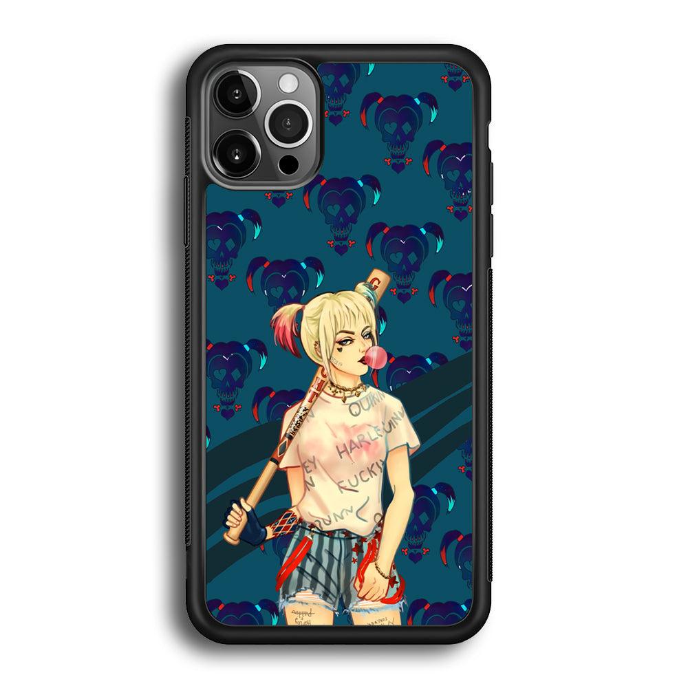 Harley Quinn Moment in Frame iPhone 12 Pro Max Case-Rubber Black (2D Case)-Oxvistore