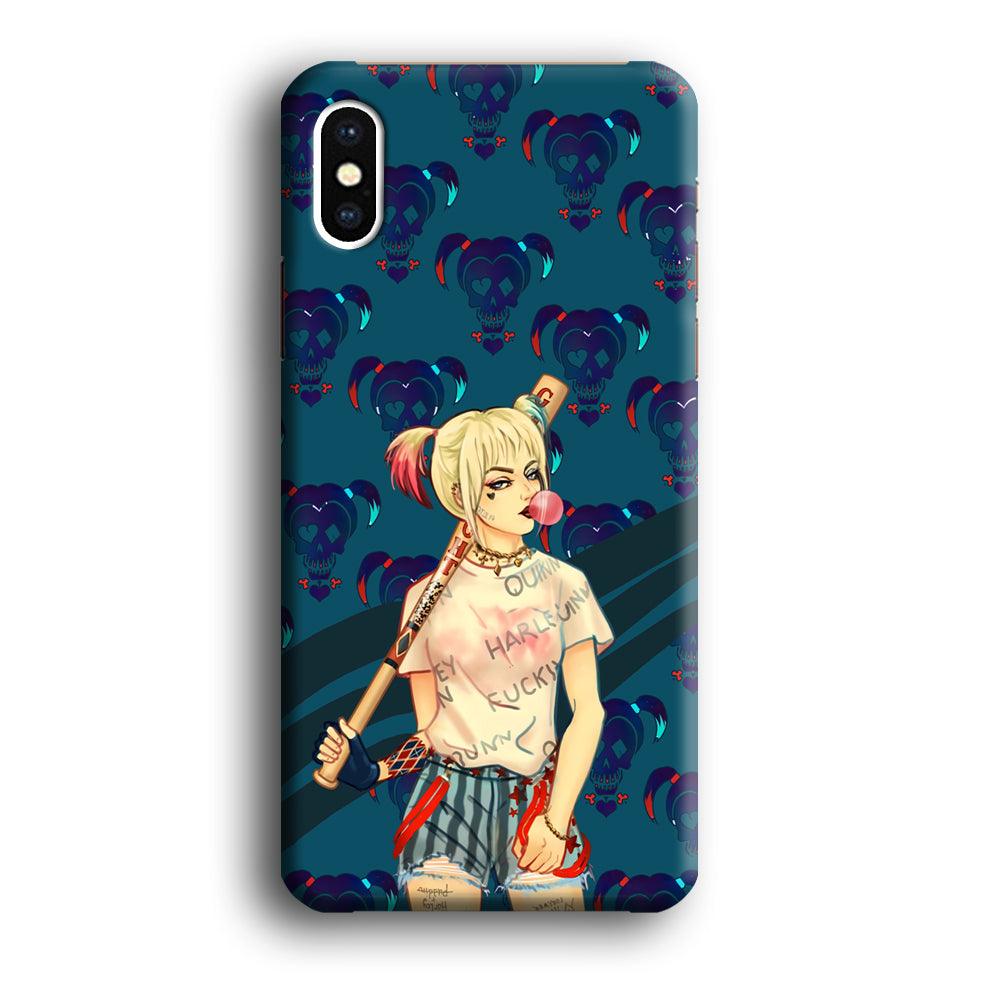 Harley Quinn Moment in Frame iPhone X Case-Oxvistore