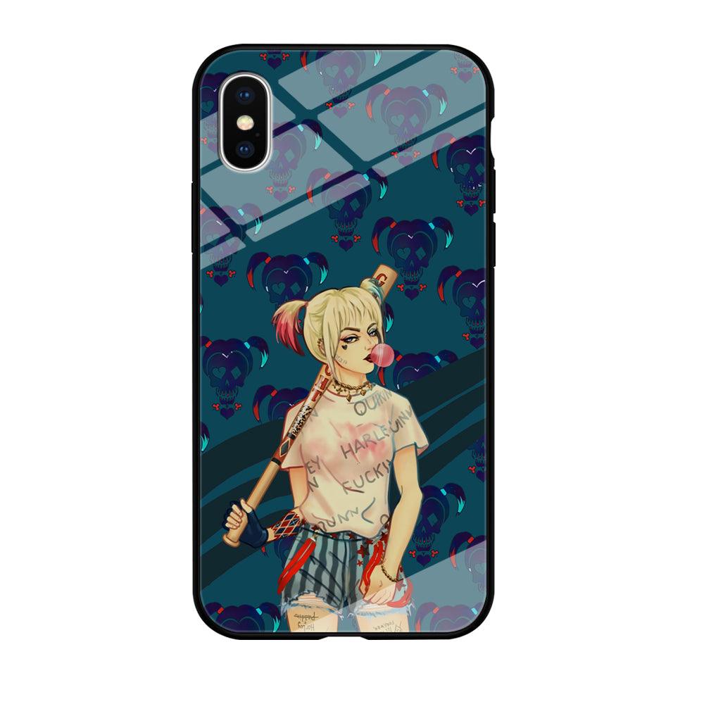 Harley Quinn Moment in Frame iPhone X Case-Oxvistore