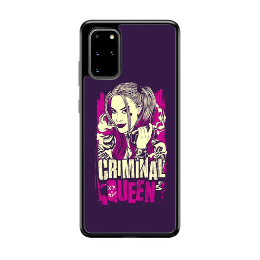 Harley Quinn The Criminal Queen Samsung Galaxy S20 Plus Case-Rubber Black (2D Case)-Oxvistore