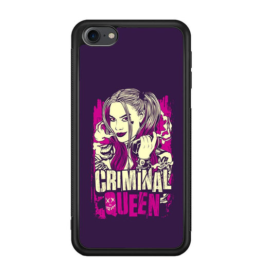 Harley Quinn The Criminal Queen iPod Touch 6 Case-Rubber Black (2D Case)-Oxvistore