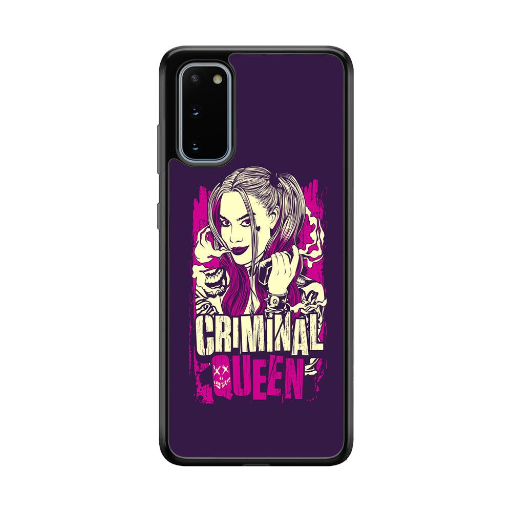 Harley Quinn The Criminal Queen Samsung Galaxy S20 Case-Rubber Black (2D Case)-Oxvistore