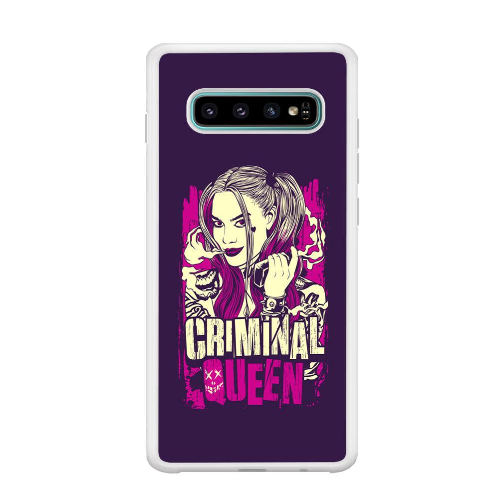 Harley Quinn The Criminal Queen Samsung Galaxy S10 Case-Oxvistore