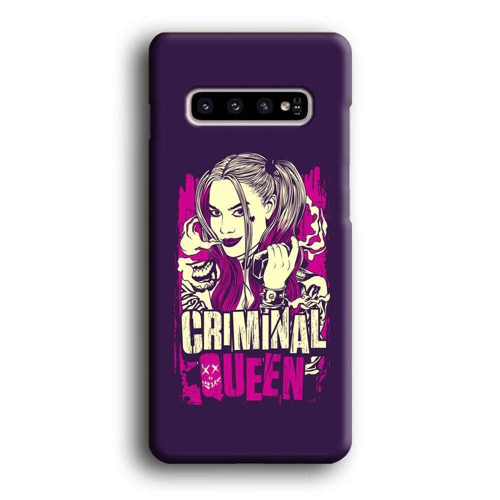 Harley Quinn The Criminal Queen Samsung Galaxy S10 Case-Oxvistore