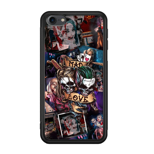 Harley Quinn on Mad Love iPod Touch 6 Case-Rubber Black (2D Case)-Oxvistore