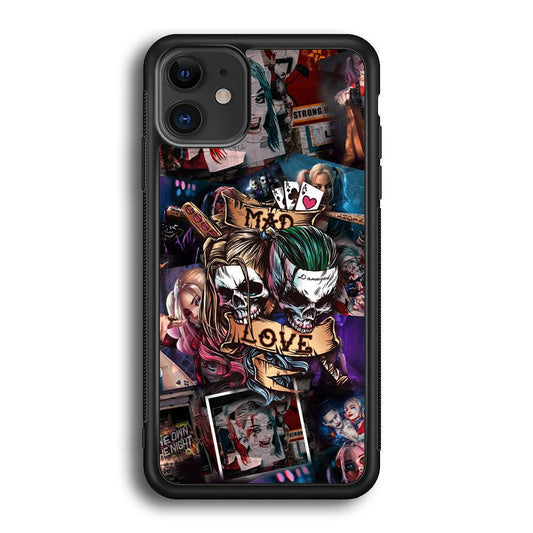 Harley Quinn on Mad Love iPhone 11 Case-Rubber Black (2D Case)-Oxvistore