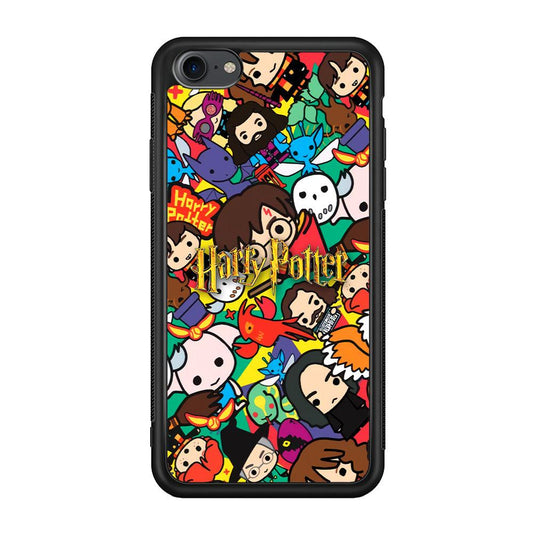 Harry Potter Face Collage on Frame iPhone 8 Case-Oxvistore