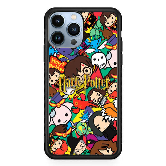 Harry Potter Face Collage on Frame iPhone 15 Pro Max Case-Oxvistore