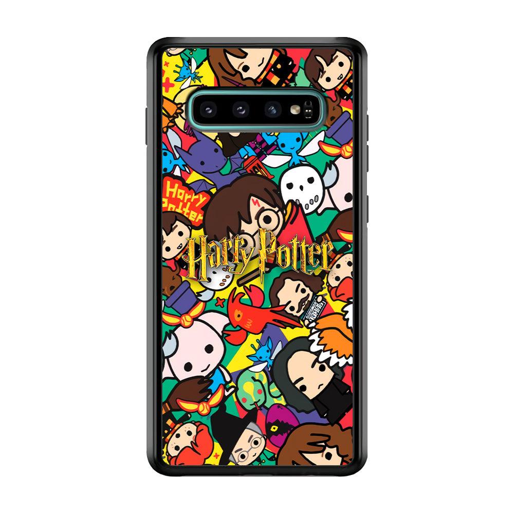 Harry Potter Face Collage on Frame Samsung Galaxy S10 Case-Oxvistore