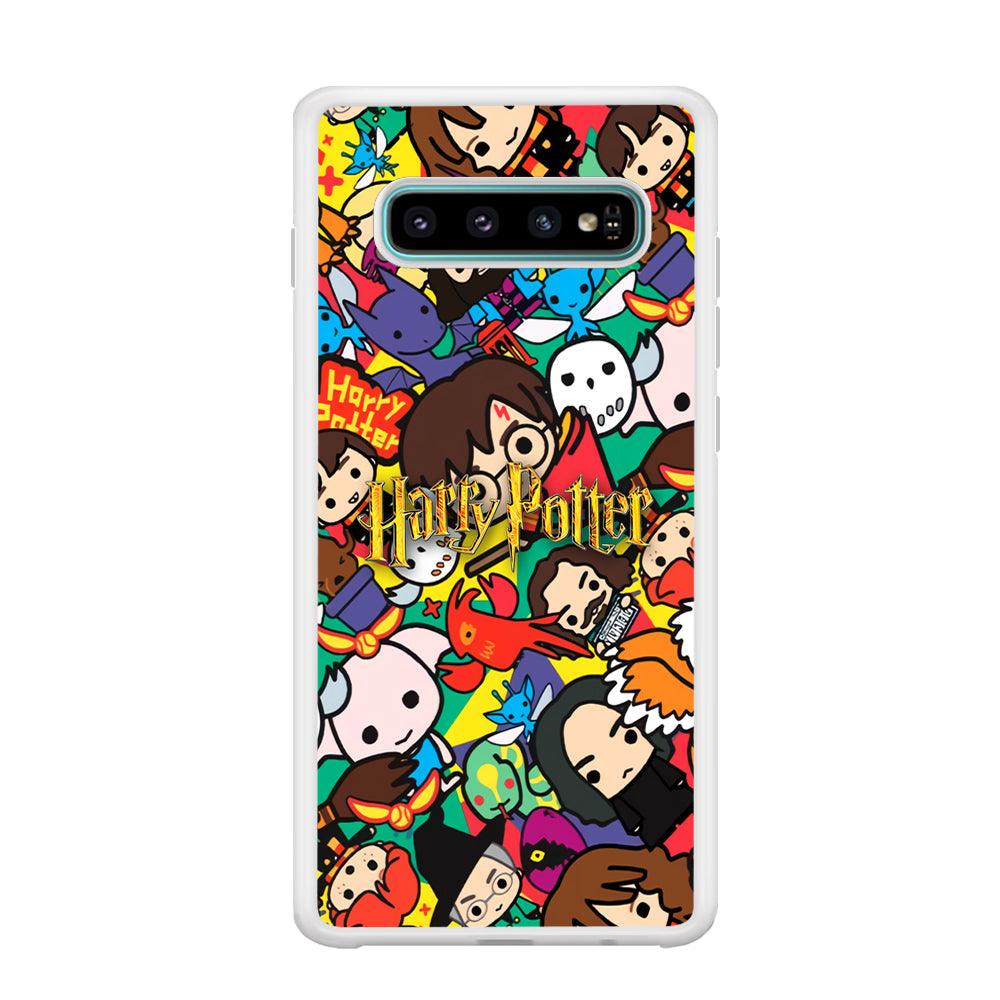 Harry Potter Face Collage on Frame Samsung Galaxy S10 Case-Oxvistore