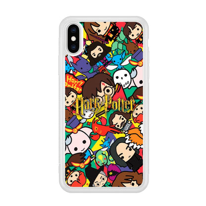 Harry Potter Face Collage on Frame iPhone X Case-Oxvistore