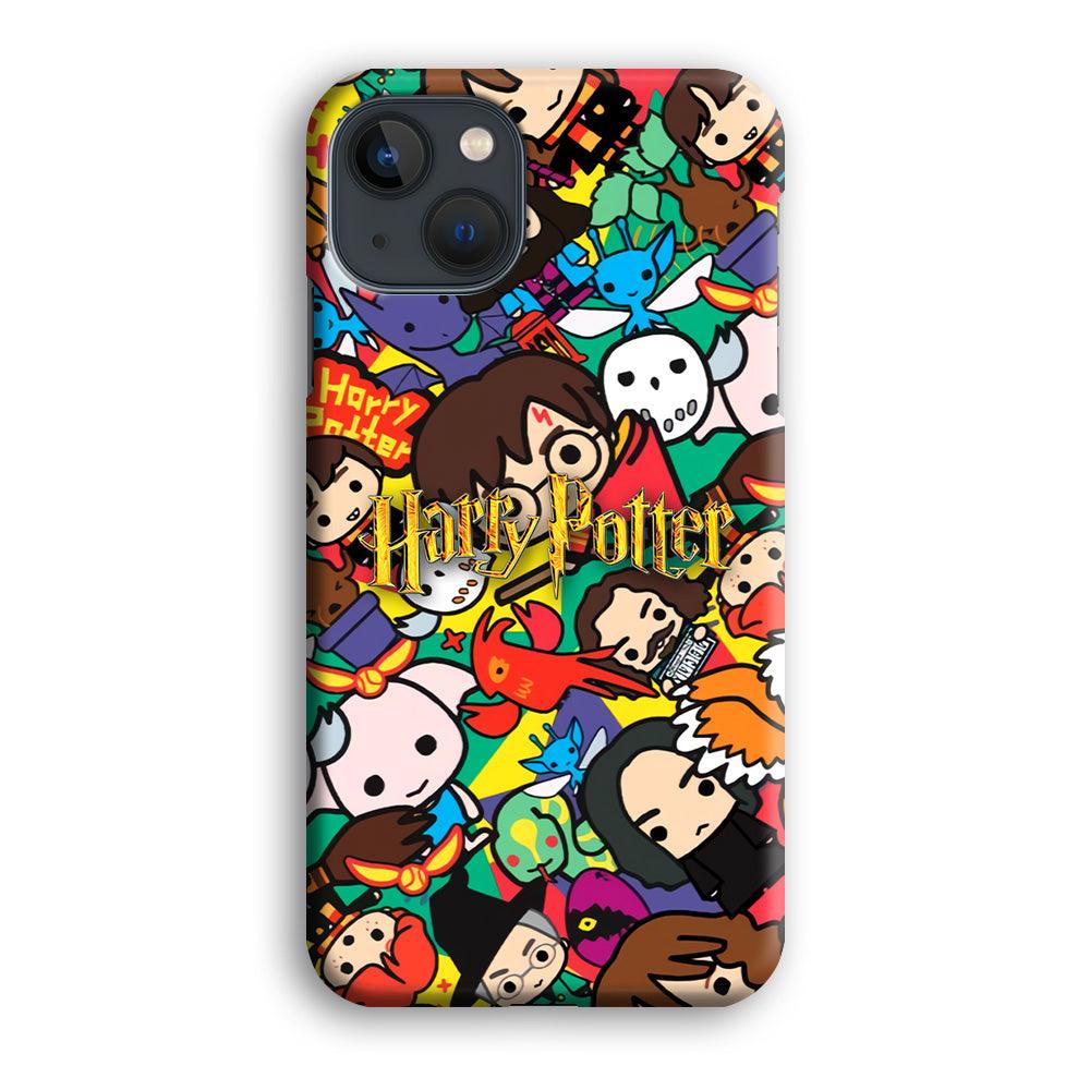 Harry Potter Face Collage on Frame iPhone 15 Plus Case-Oxvistore