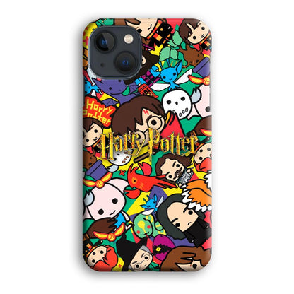 Harry Potter Face Collage on Frame iPhone 15 Plus Case-Oxvistore