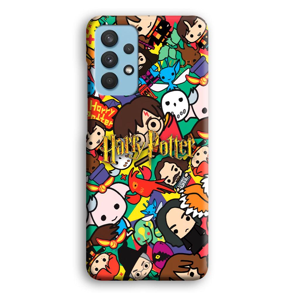 Harry Potter Face Collage on Frame Samsung Galaxy A32 Case-Oxvistore