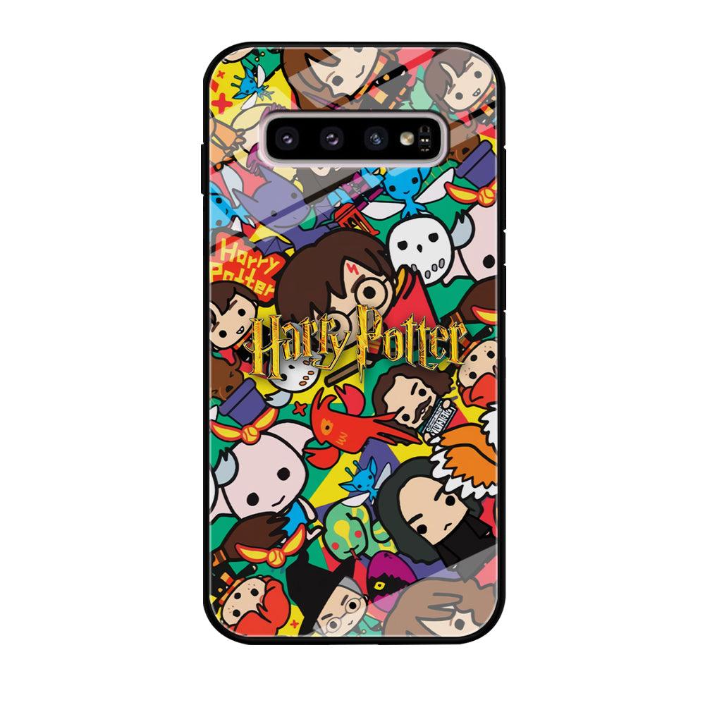 Harry Potter Face Collage on Frame Samsung Galaxy S10 Case-Oxvistore