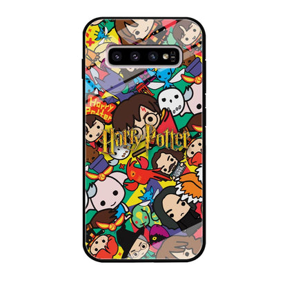 Harry Potter Face Collage on Frame Samsung Galaxy S10 Case-Oxvistore