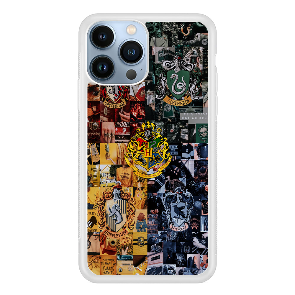 Harry Potter Hogwarts Houses 2D Rubber Phone Case