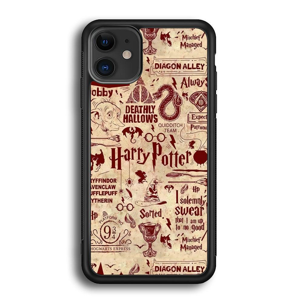 Harry Potter Paper of Map iPhone 12 Case-Oxvistore