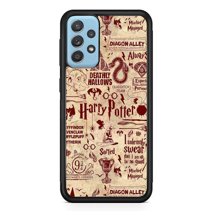 Harry Potter Paper of Map Samsung Galaxy A52 Case-Oxvistore