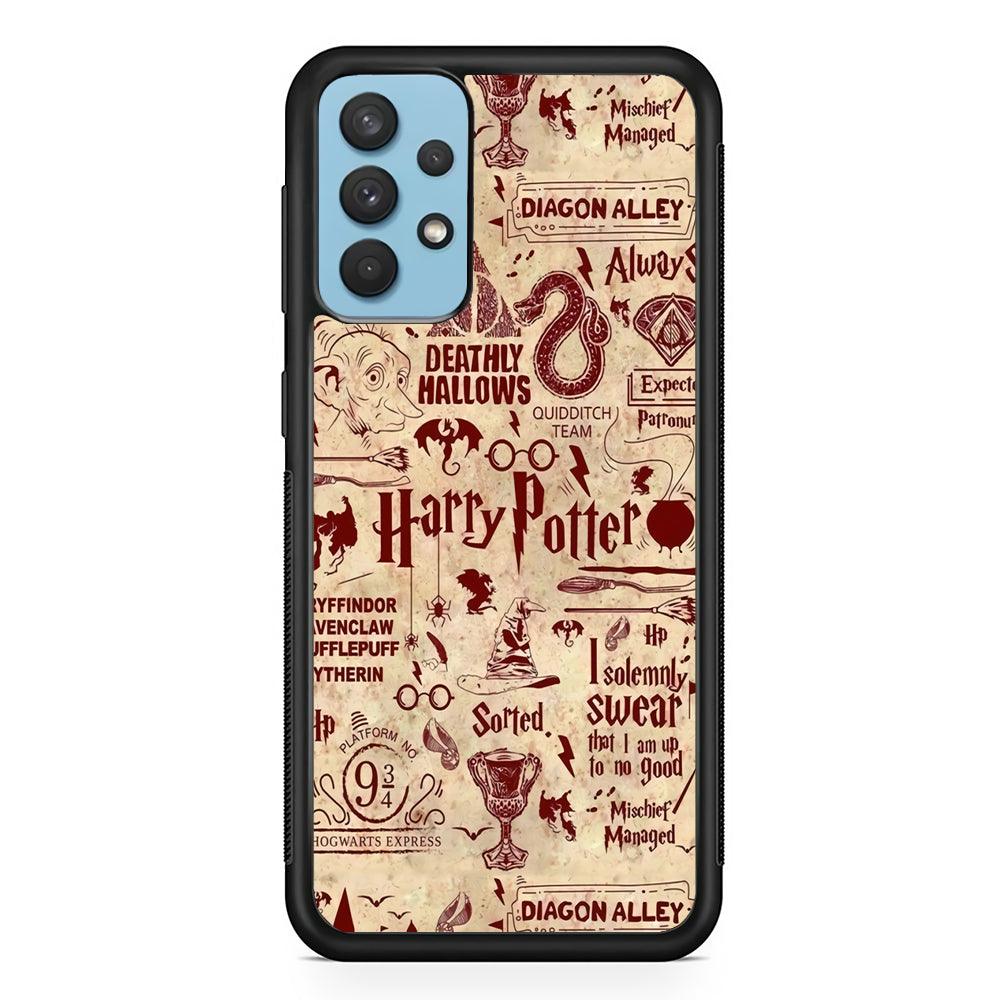 Harry Potter Paper of Map Samsung Galaxy A32 Case-Oxvistore