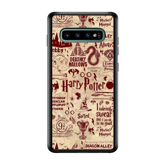 Harry Potter Paper of Map Samsung Galaxy S10 Plus Case-Oxvistore