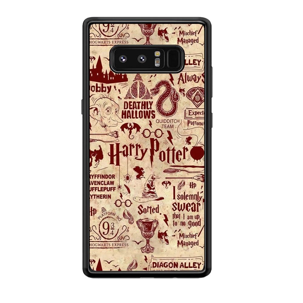 Harry Potter Paper of Map Samsung Galaxy Note 8 Case-Oxvistore