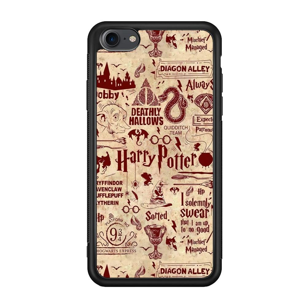 Harry Potter Paper of Map iPhone 8 Case-Oxvistore