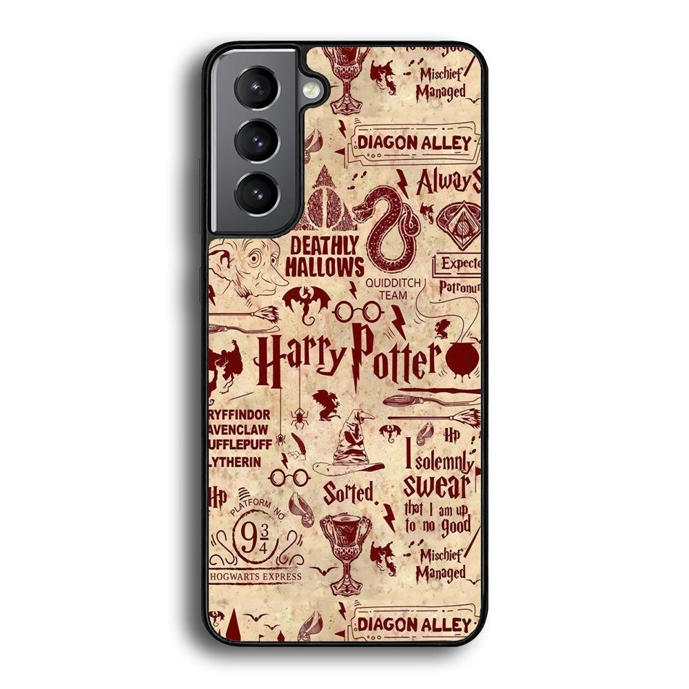 Harry Potter Paper of Map Samsung Galaxy S21 Case-Oxvistore