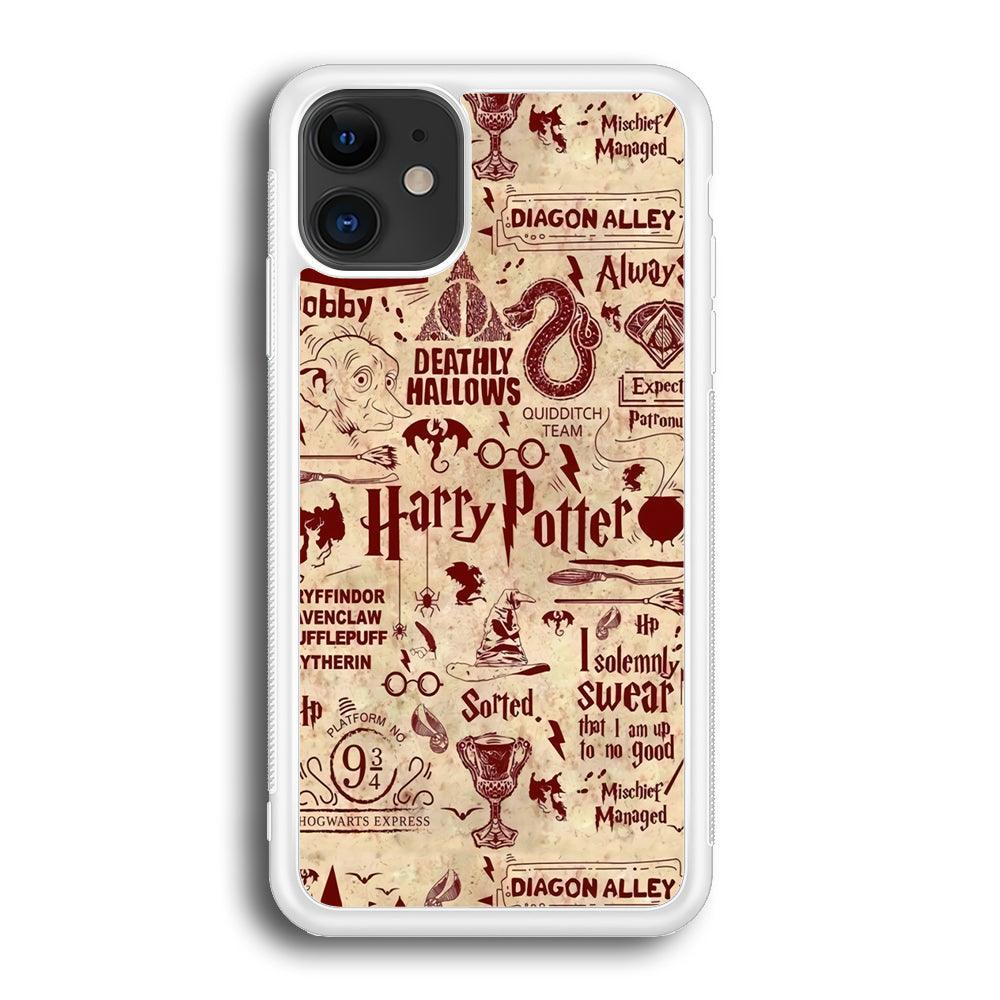 Harry Potter Paper of Map iPhone 12 Case-Oxvistore