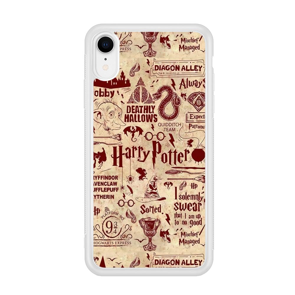 Harry Potter Paper of Map iPhone XR Case-Oxvistore