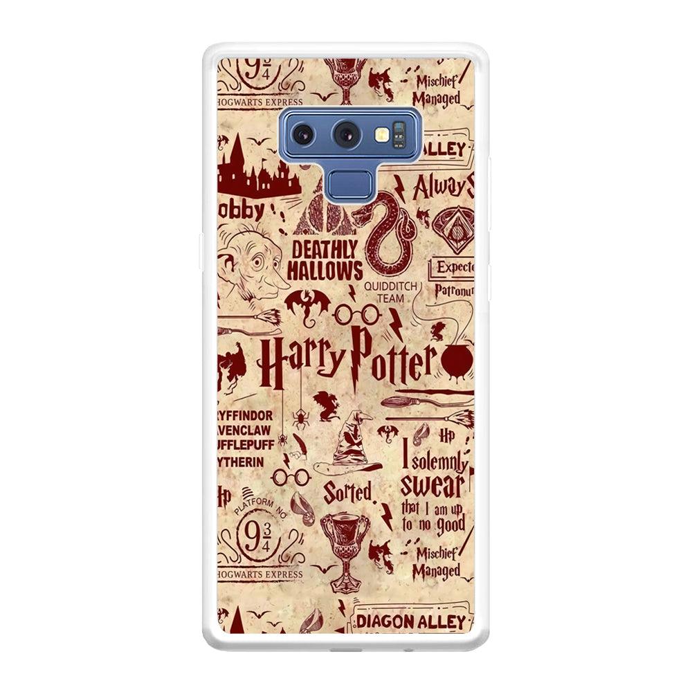 Harry Potter Paper of Map Samsung Galaxy Note 9 Case-Oxvistore