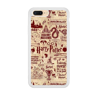 Harry Potter Paper of Map iPhone 8 Plus Case-Oxvistore