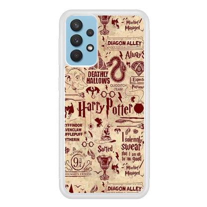 Harry Potter Paper of Map Samsung Galaxy A32 Case-Oxvistore