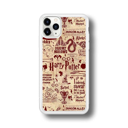 Harry Potter Paper of Map iPhone 11 Pro Case-Oxvistore