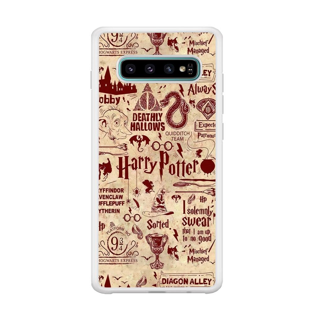 Harry Potter Paper of Map Samsung Galaxy S10 Plus Case-Oxvistore