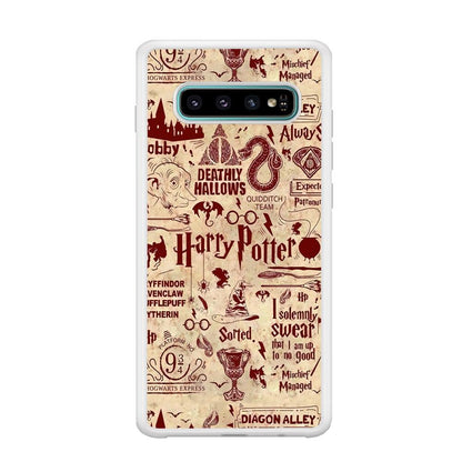 Harry Potter Paper of Map Samsung Galaxy S10 Plus Case-Oxvistore