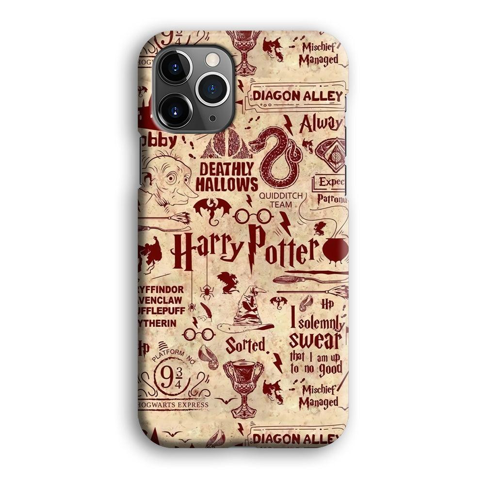 Harry Potter Paper of Map iPhone 12 Pro Max Case-Oxvistore