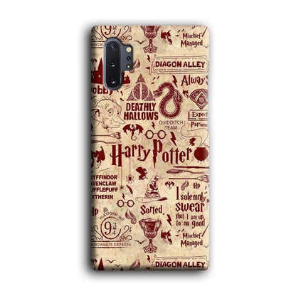 Harry Potter Paper of Map Samsung Galaxy Note 10 Plus Case-Oxvistore