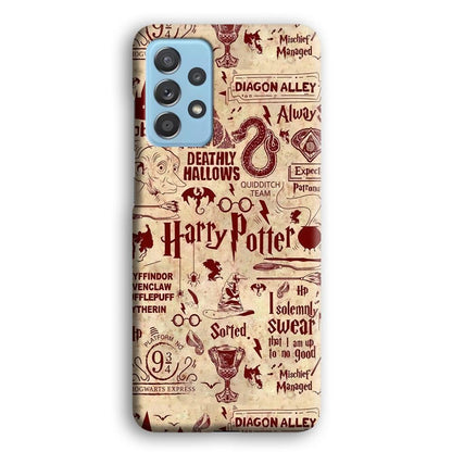 Harry Potter Paper of Map Samsung Galaxy A52 Case-Oxvistore