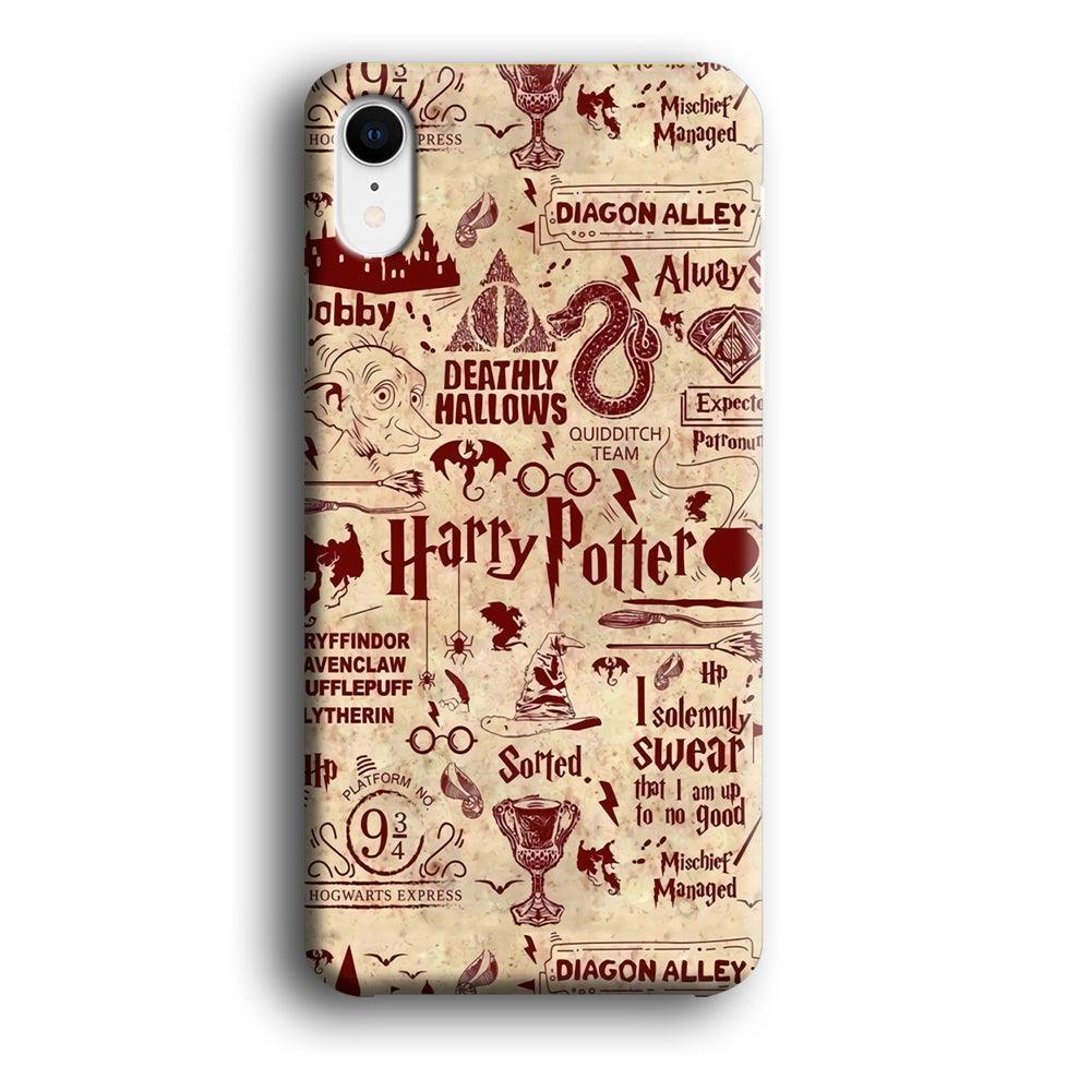 Harry Potter Paper of Map iPhone XR Case-Oxvistore