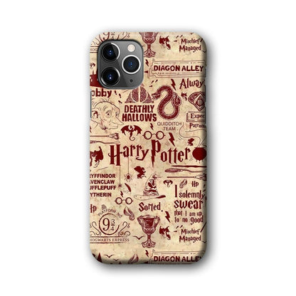 Harry Potter Paper of Map iPhone 11 Pro Case-Oxvistore