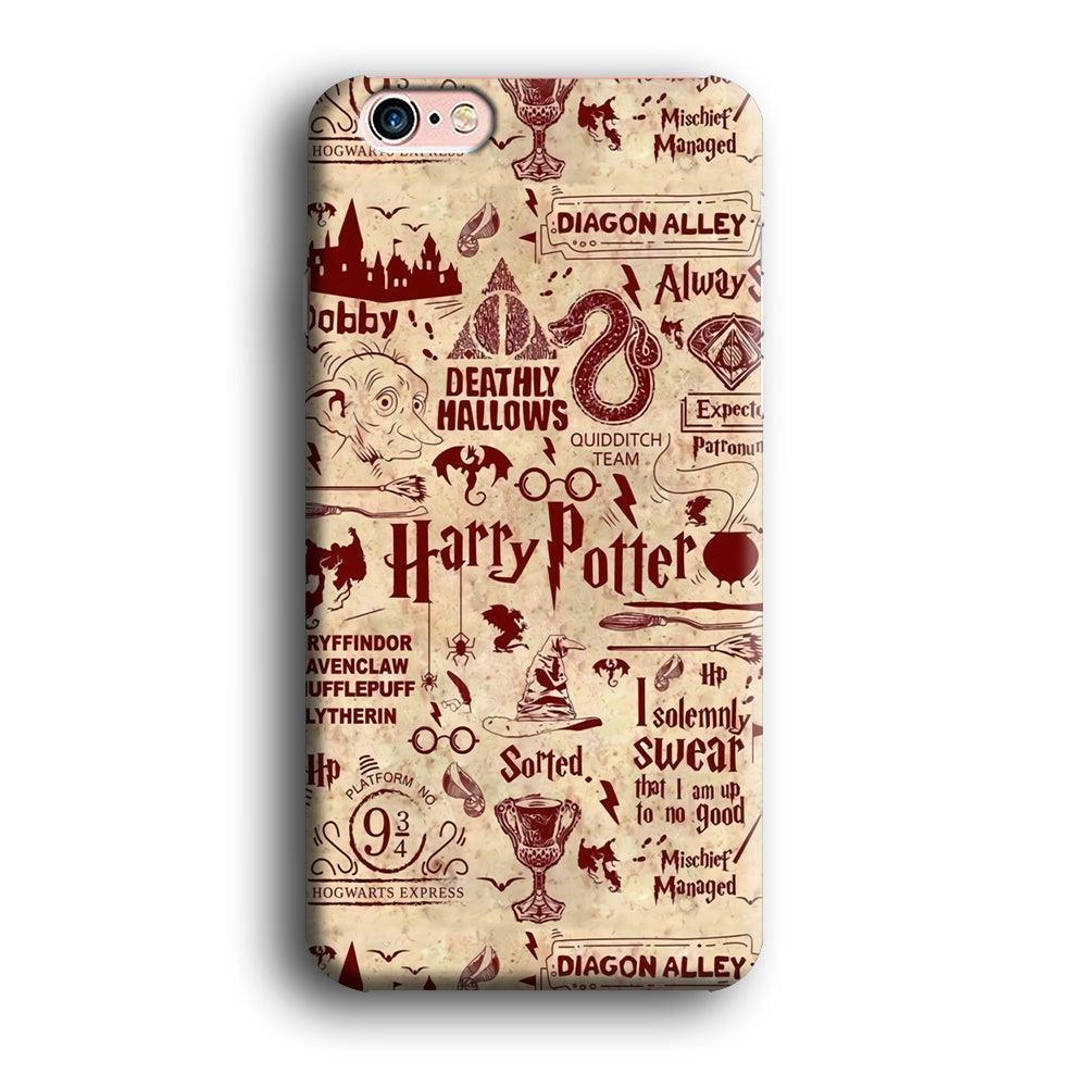 Harry Potter Paper of Map iPhone 6 Plus | 6s Plus Case-Oxvistore