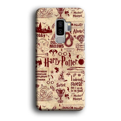 Harry Potter Paper of Map Samsung Galaxy S9 Plus Case-Oxvistore