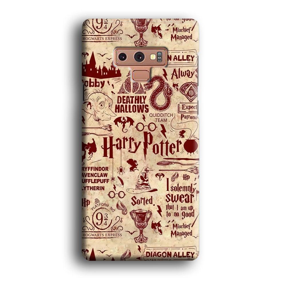 Harry Potter Paper of Map Samsung Galaxy Note 9 Case-Oxvistore